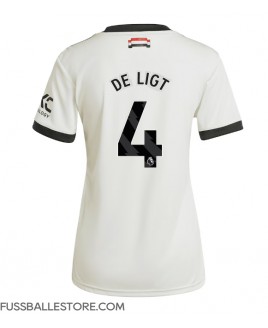 Günstige Manchester United Matthijs de Ligt #4 3rd trikot Damen 2024-25 Kurzarm